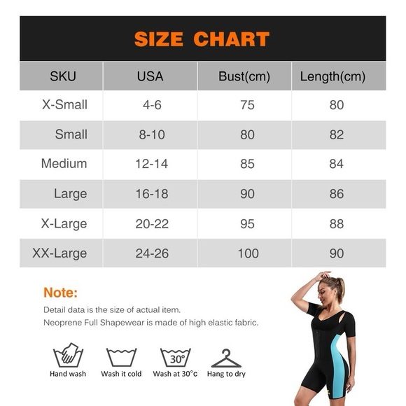 NONECHO Neoprene Sweat Sauna Suit Shaper Women Slimming Full Body Shapewear NWT - Picture 6 of 6